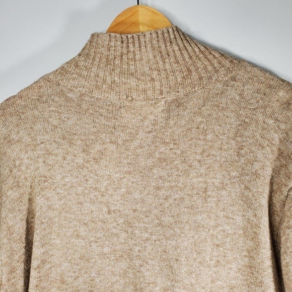 Anthropologie Margarita Sweater Tunic Side Button Pullover Sweater Tan Size XS - Picture 7 of 12
